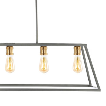 Floyd 38" Adjustable Iron Farmhouse Vintage LED Dimmable Pendant